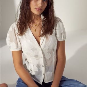 🤎NWT Aritzia Wilfred Madeleine Blouse Size S